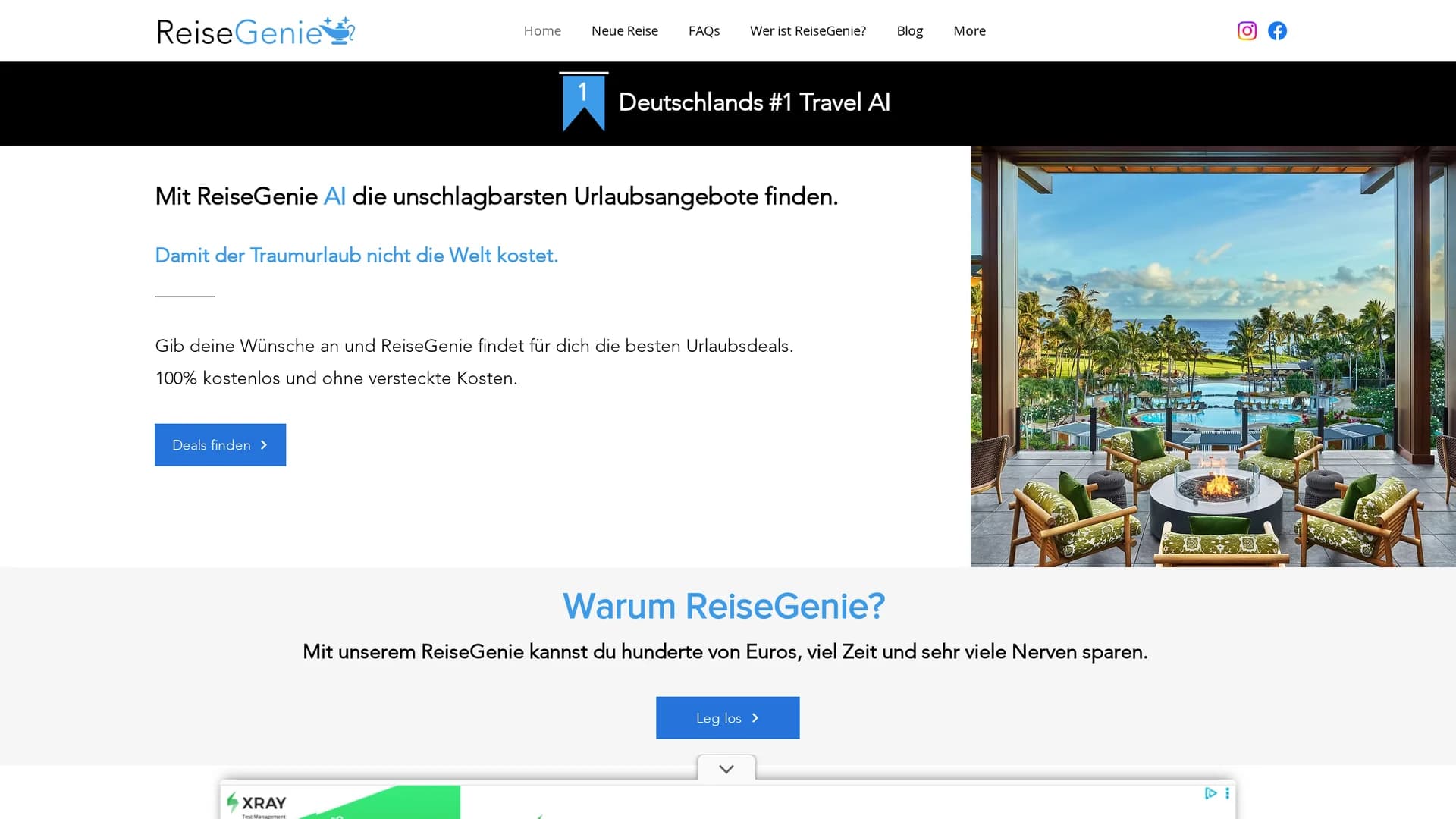 reisegenie-ai homepage