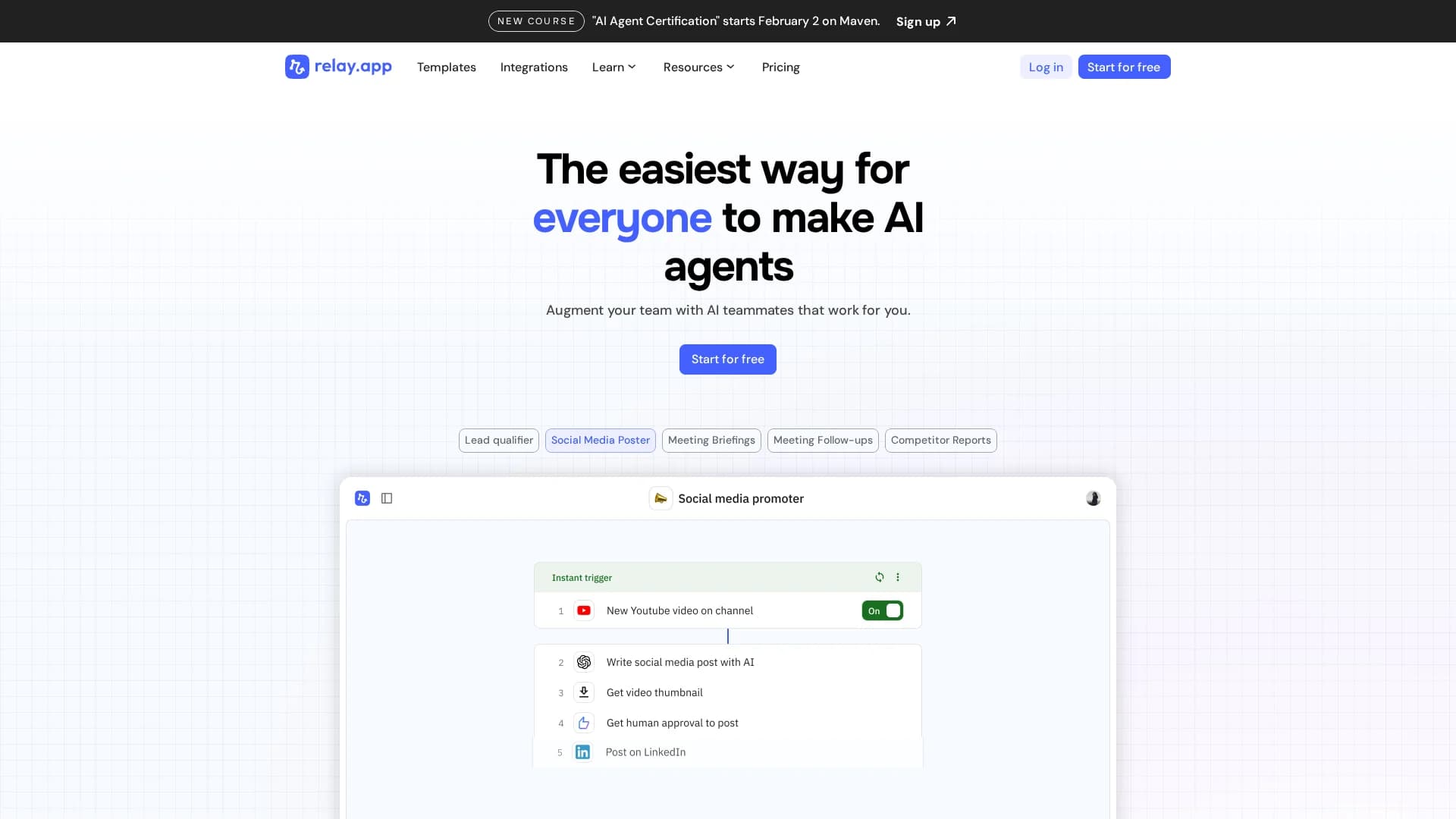 relay-app homepage