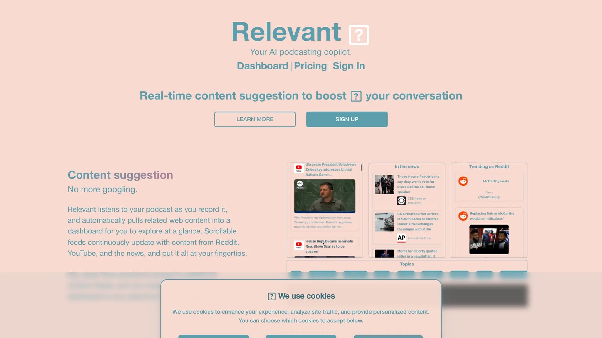 relevant homepage