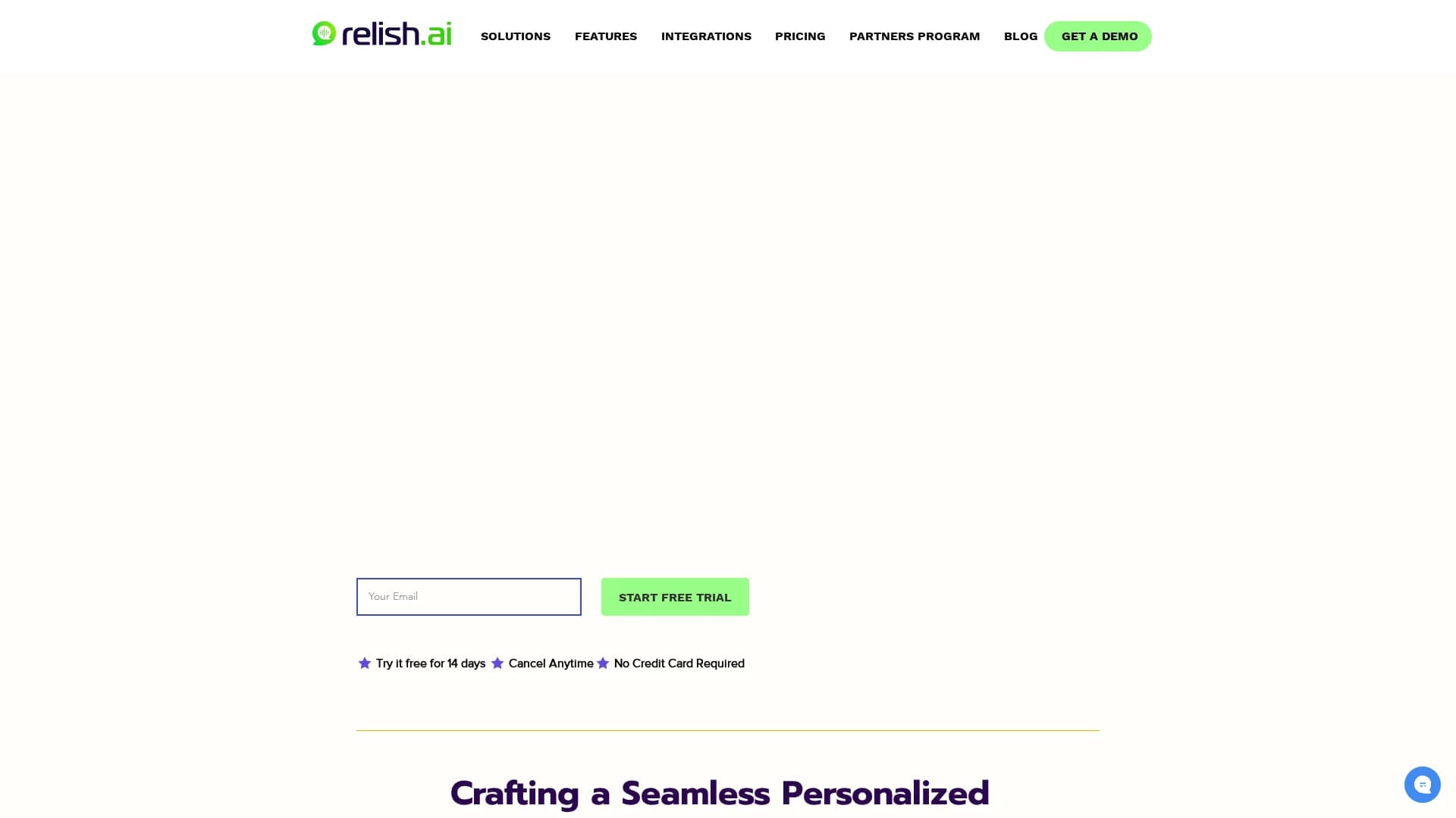 relish-ai homepage