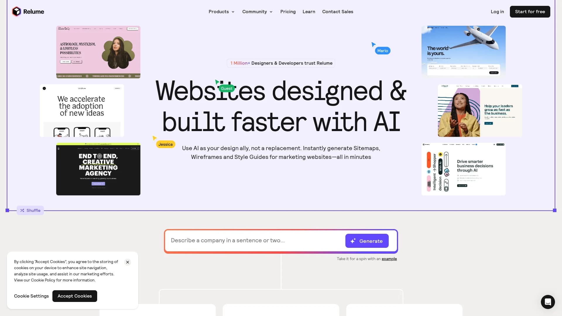 relume-ipsum homepage