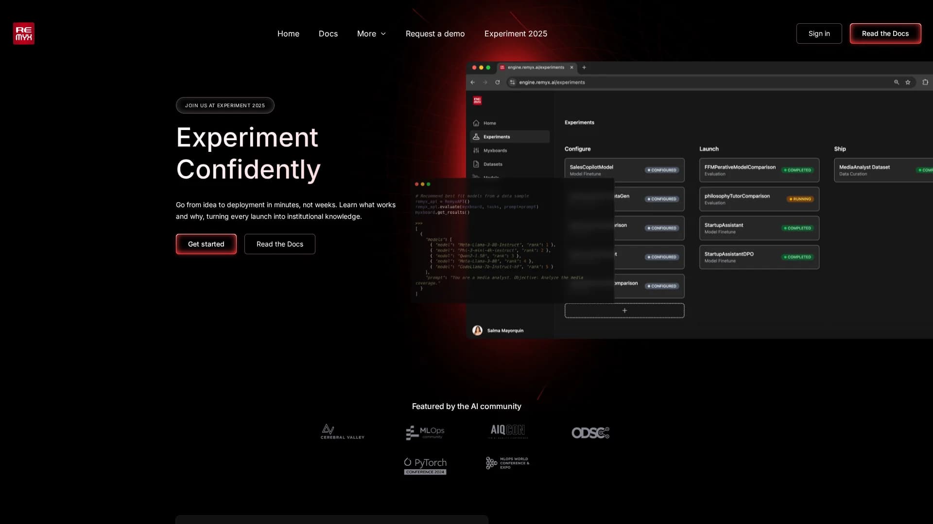 remyx-ai homepage