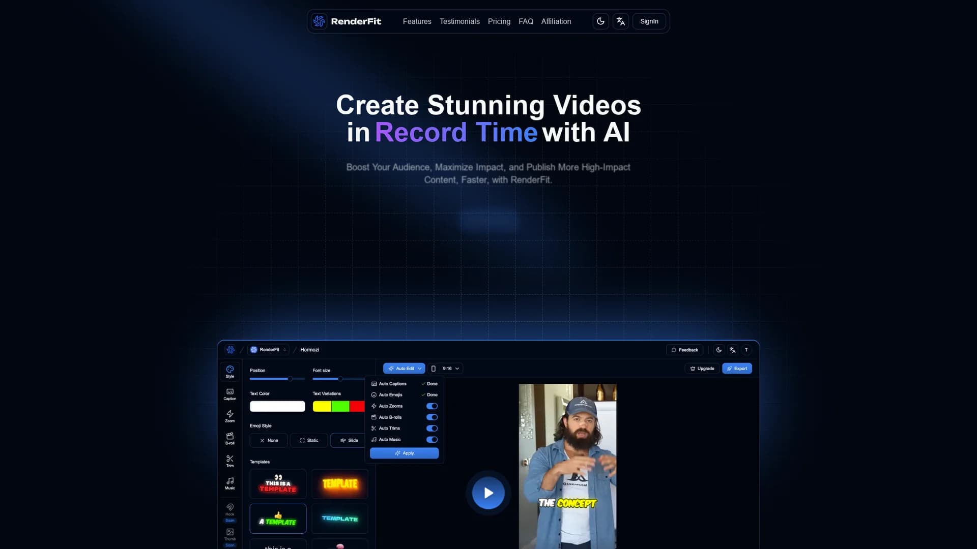 renderfit homepage