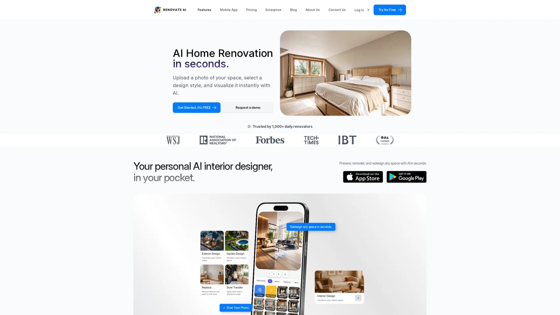 renovate-ai homepage