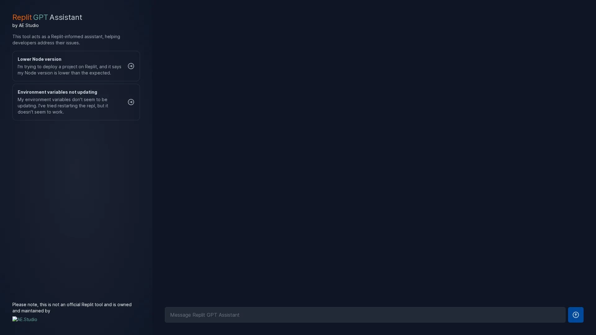 replit-gpt-assistant homepage