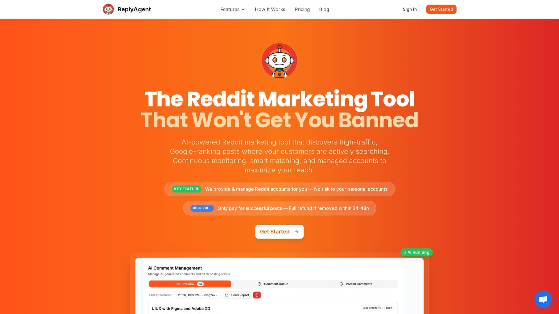 replyagent-ai homepage