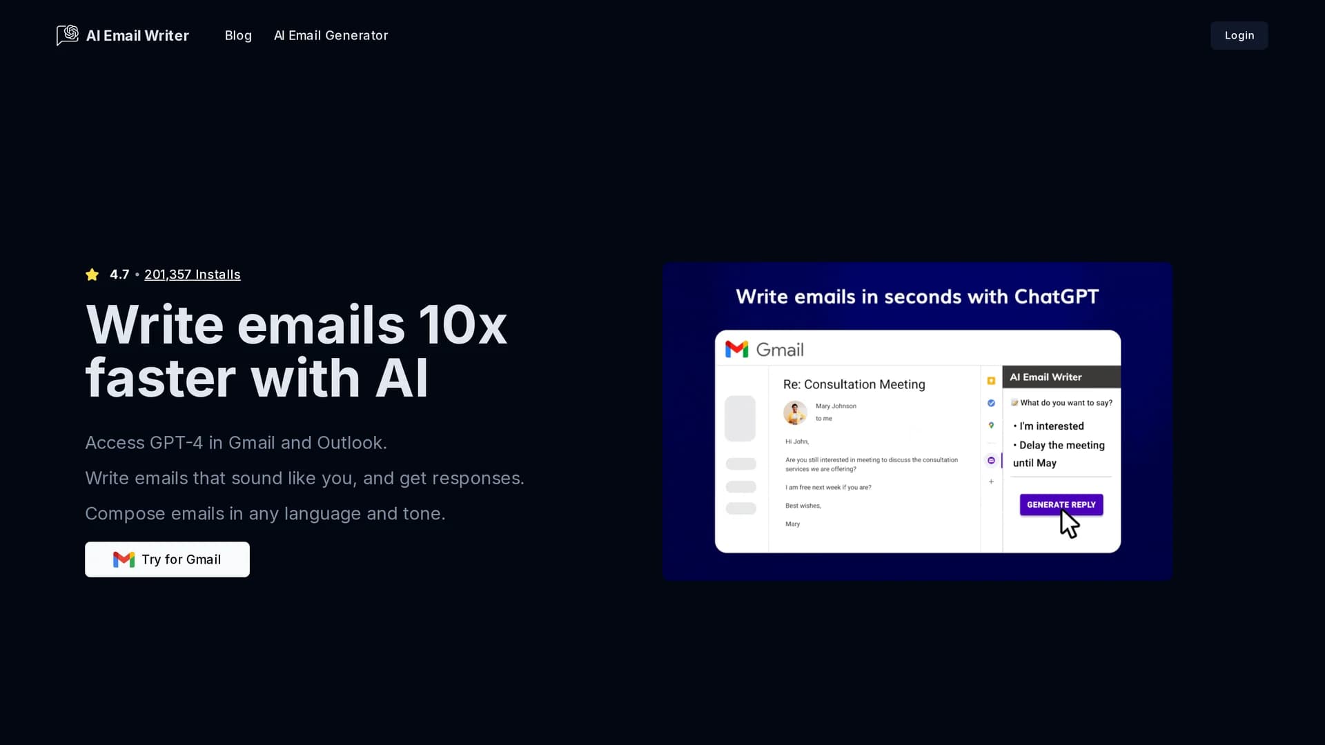 replyai homepage