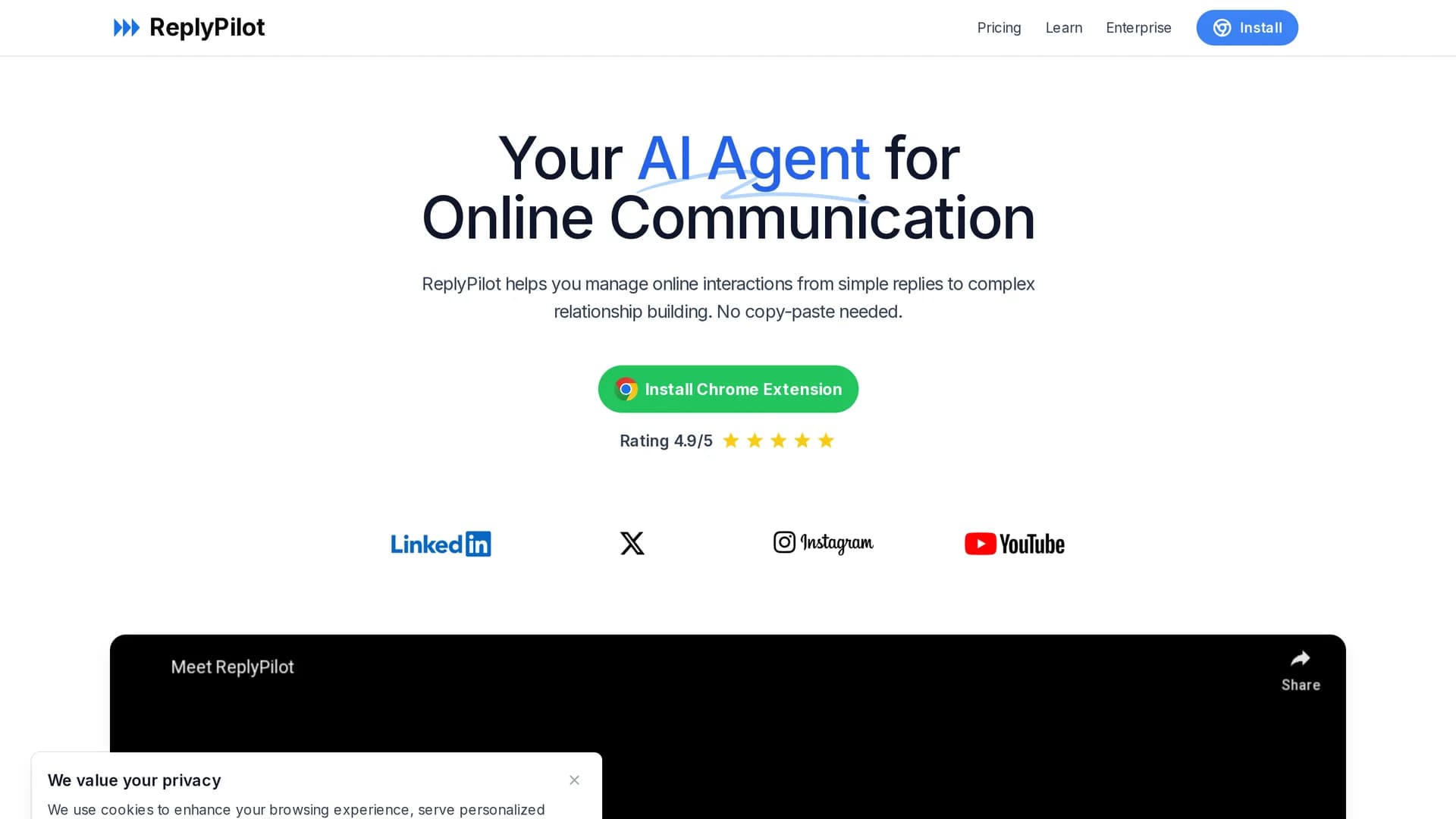 replypilot homepage