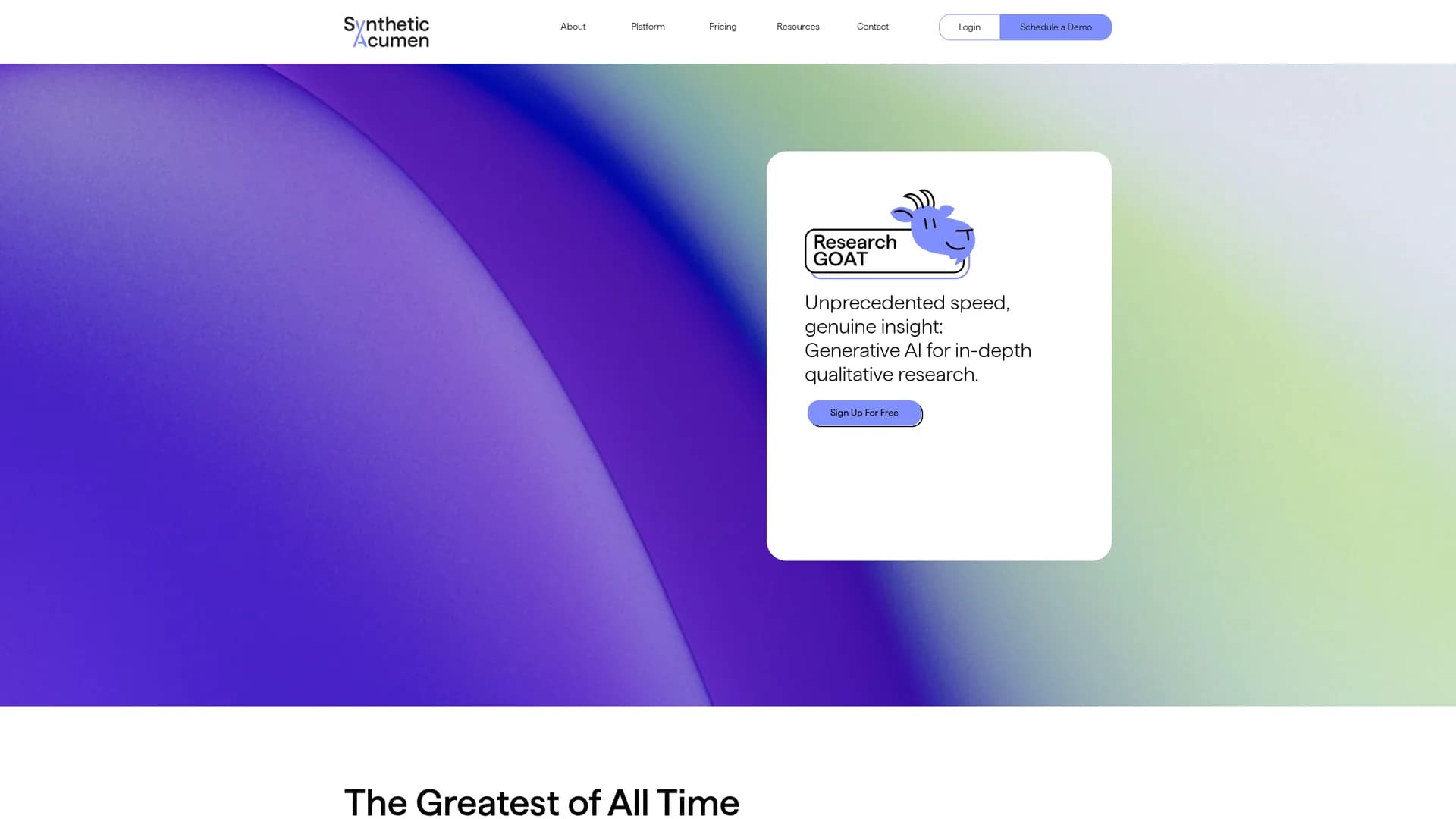 researchgoat homepage
