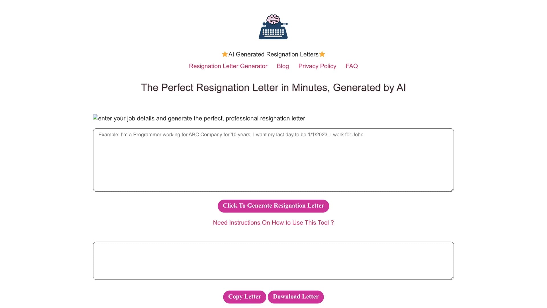 resign-ai homepage