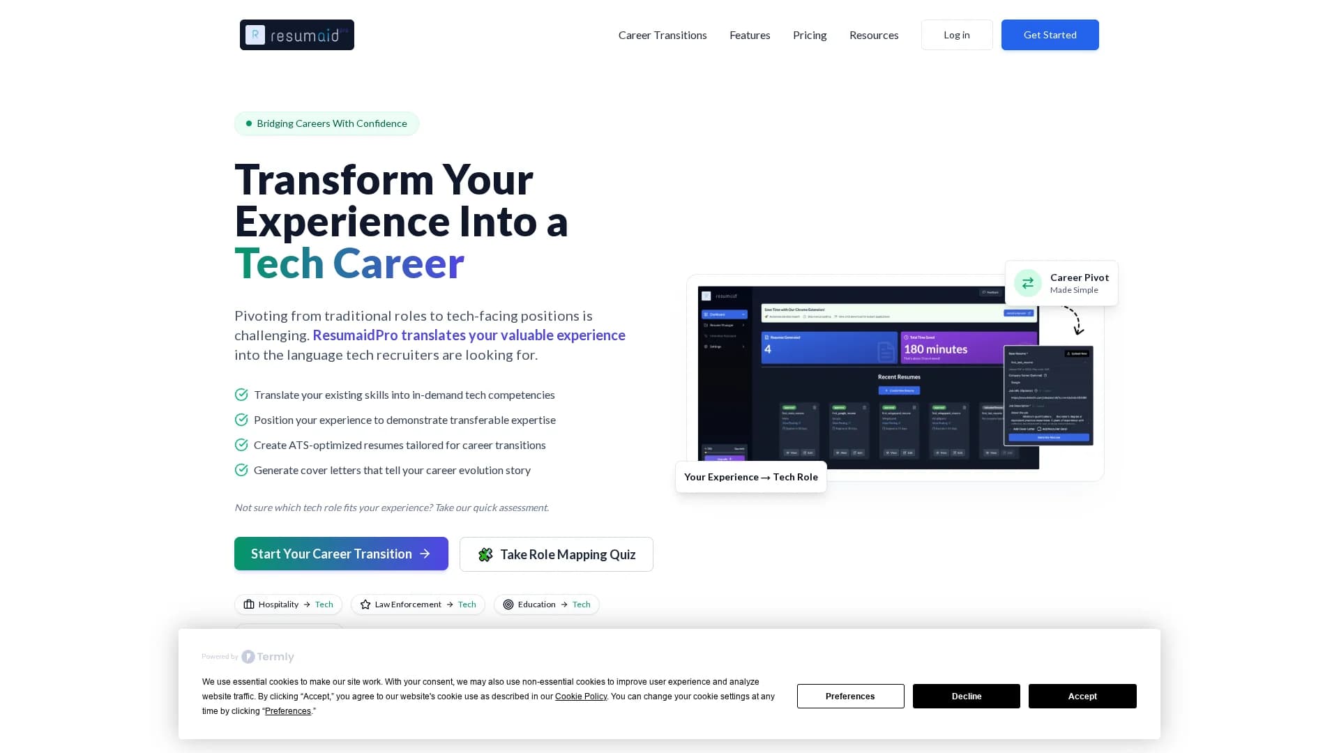 resumaidpro homepage