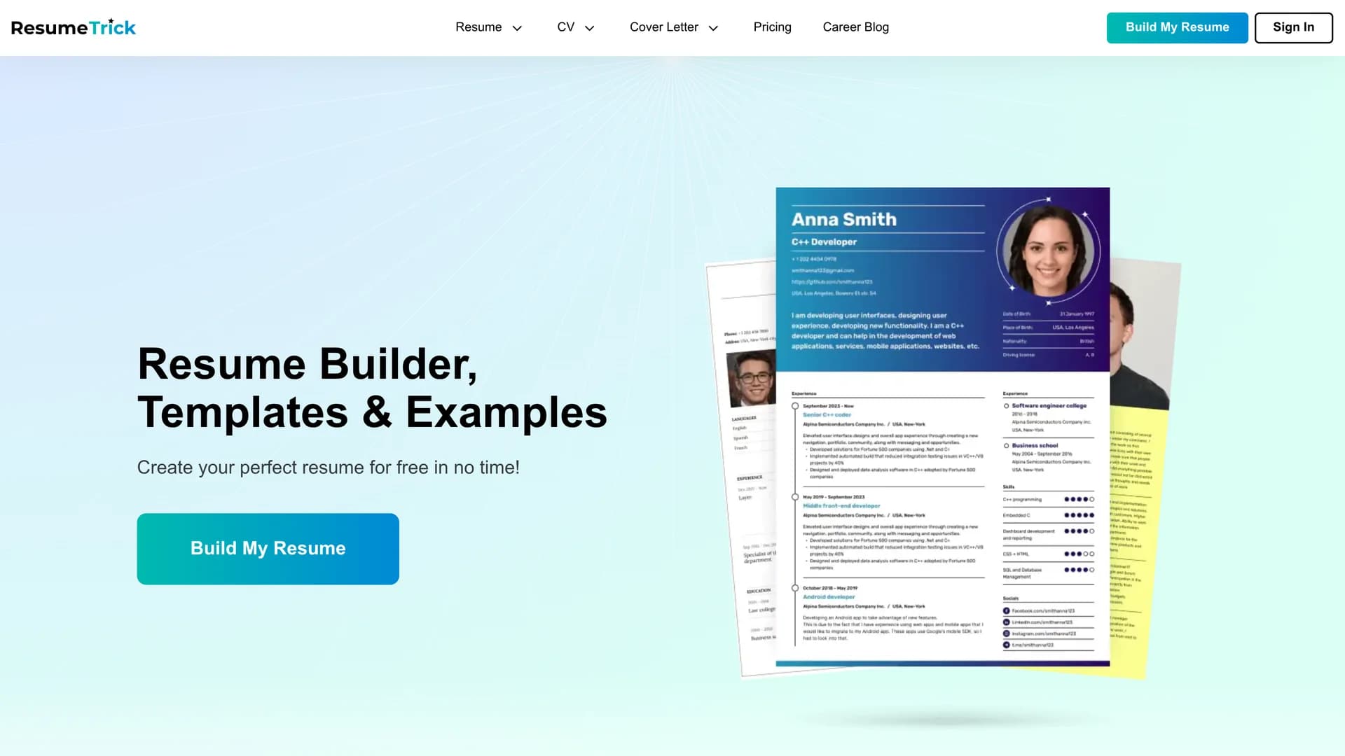 resume-trick homepage