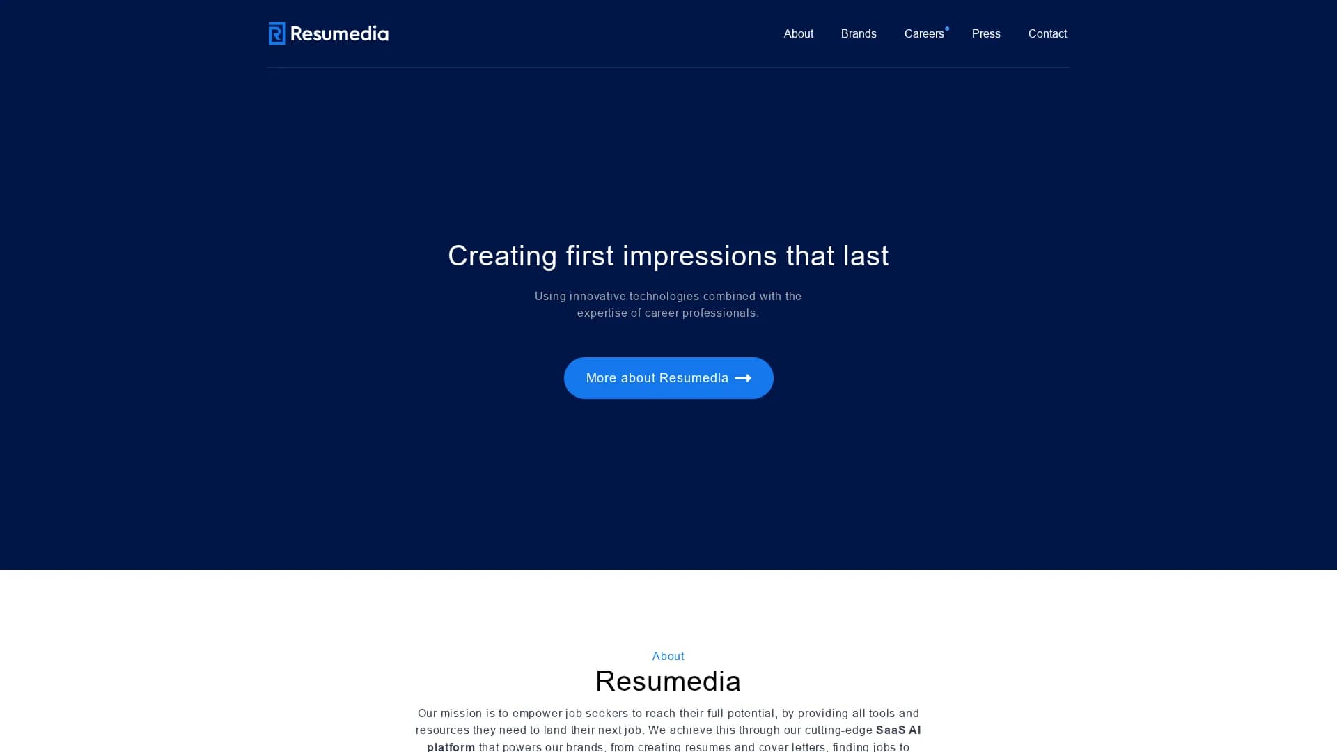 resumedia homepage