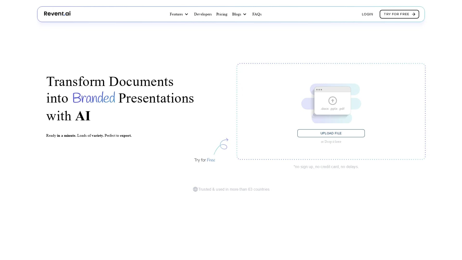revent-press homepage