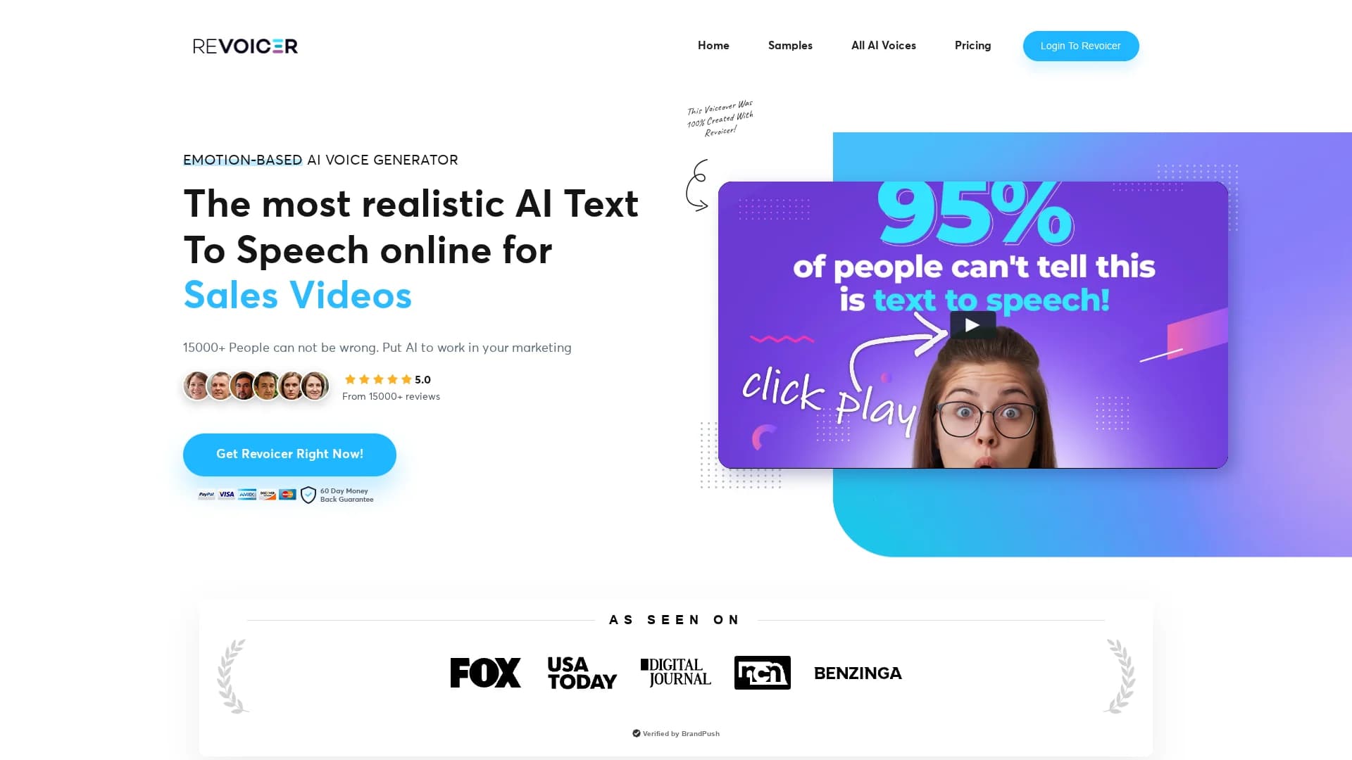 revoicer homepage