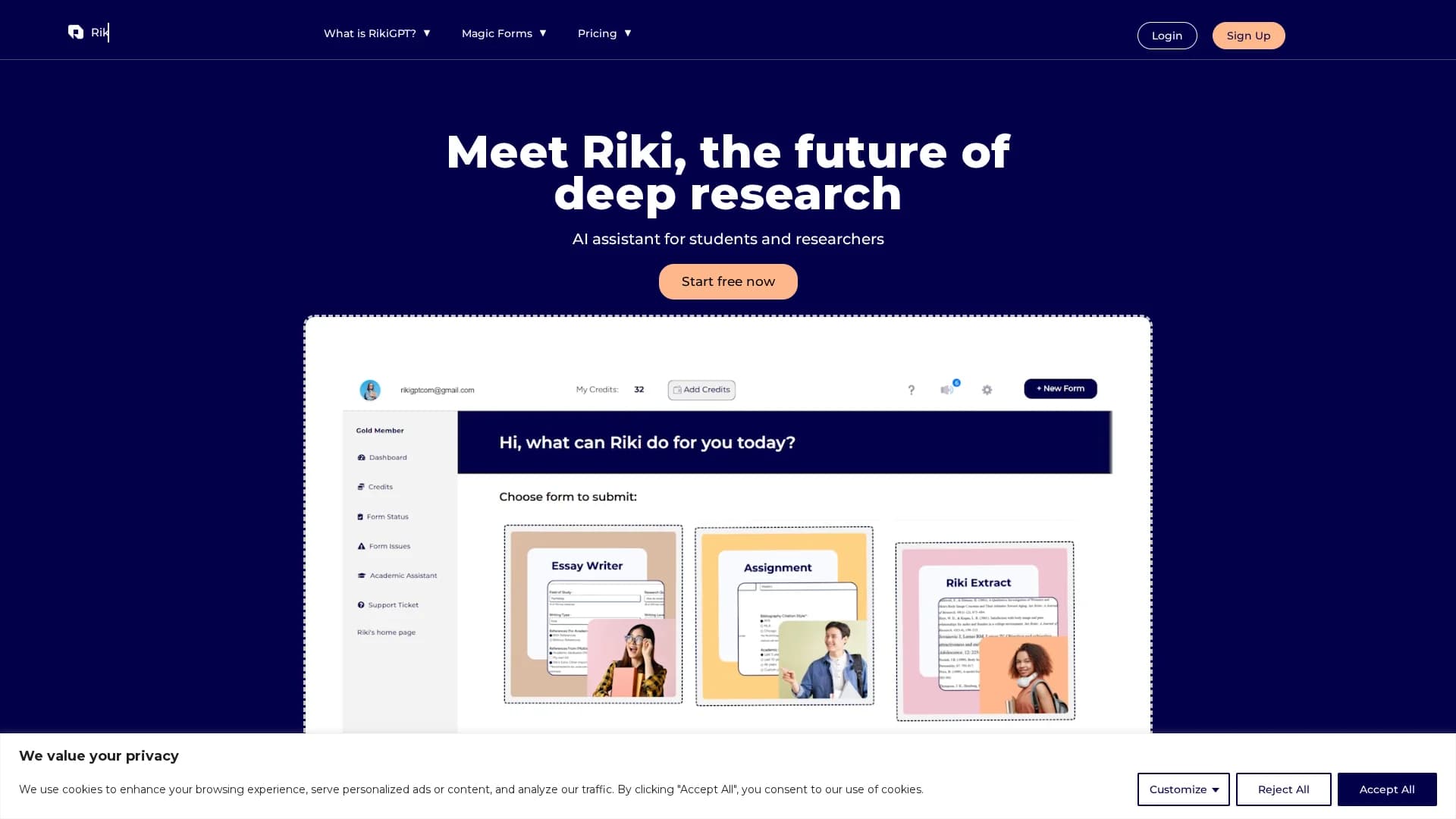 rikigpt homepage