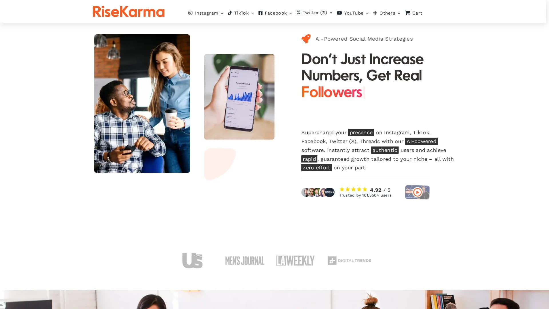 risekarma homepage