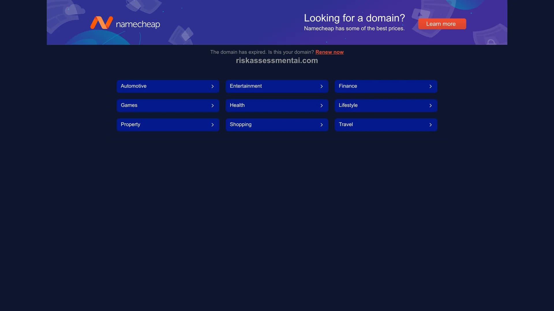 riskassessmentai homepage