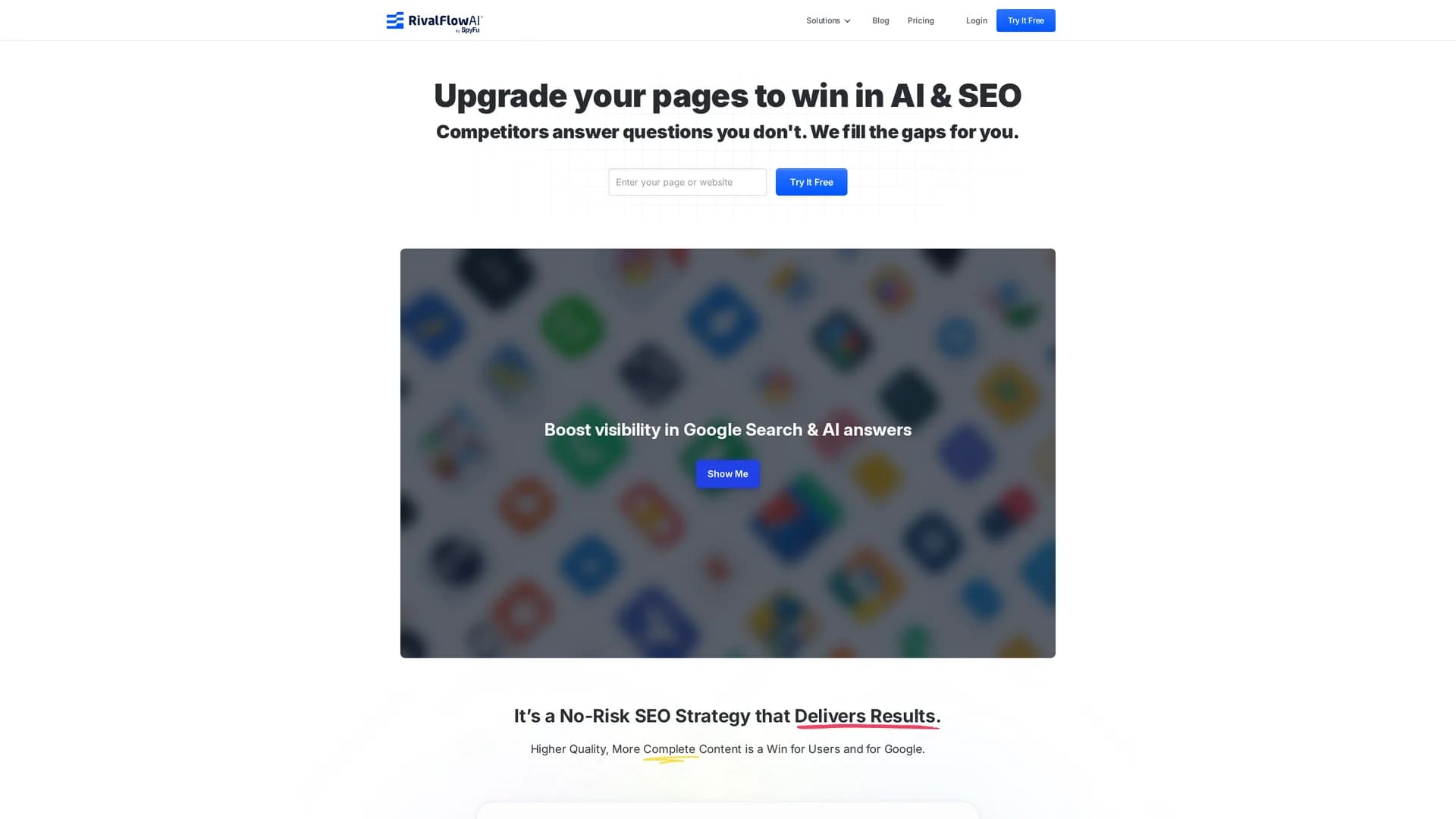 rivalflow-ai homepage