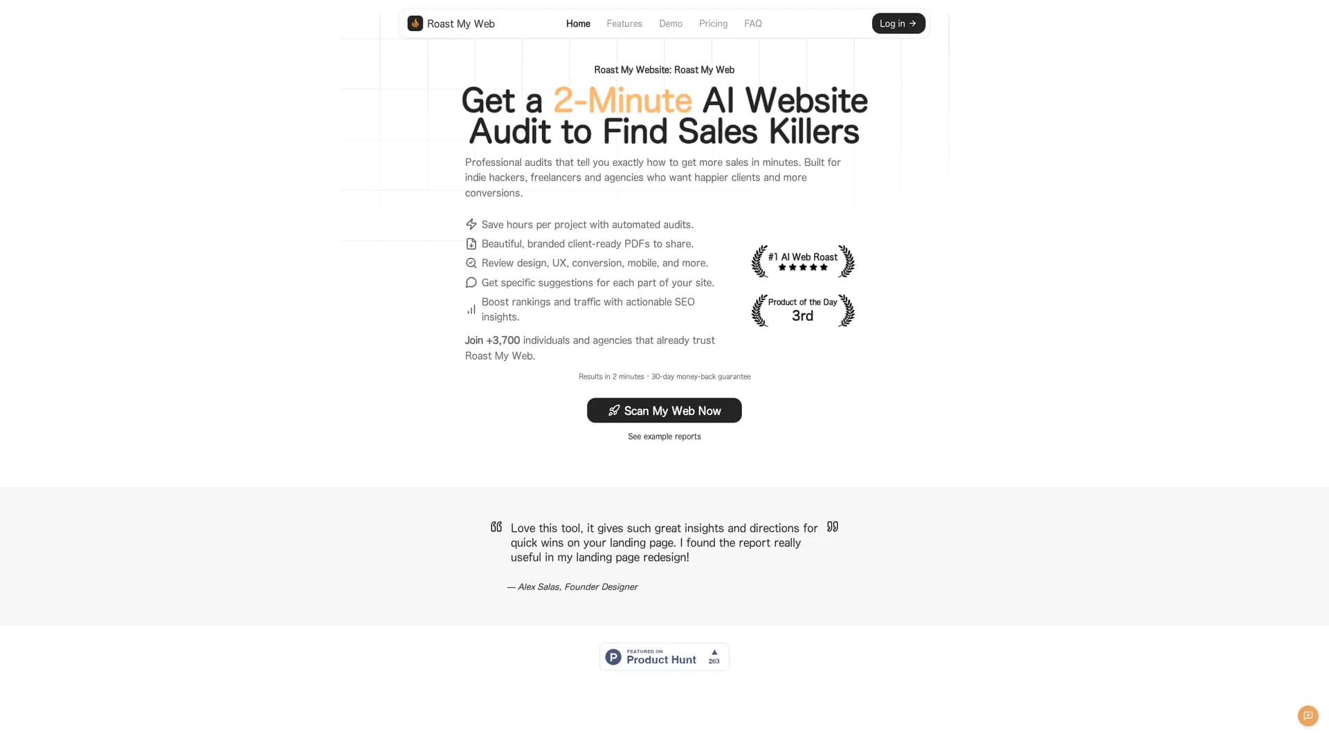 roast-my-web homepage