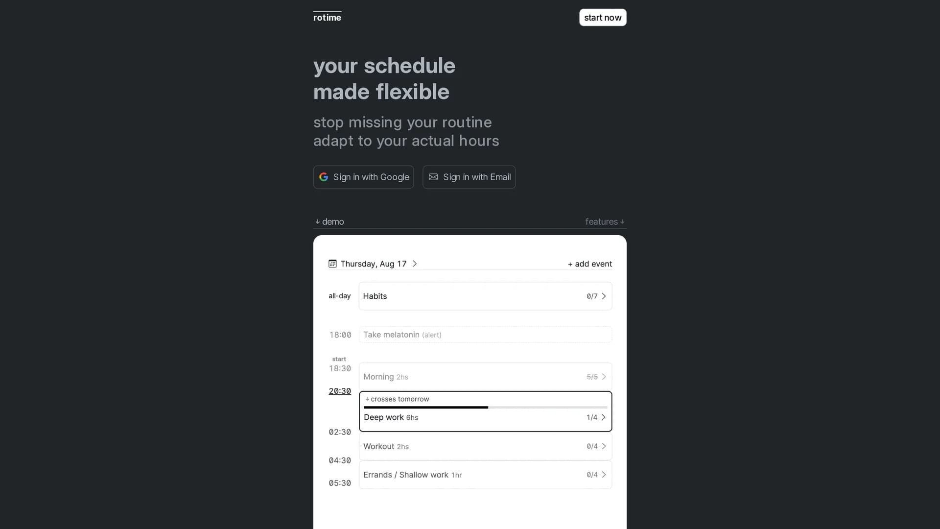 rotime homepage