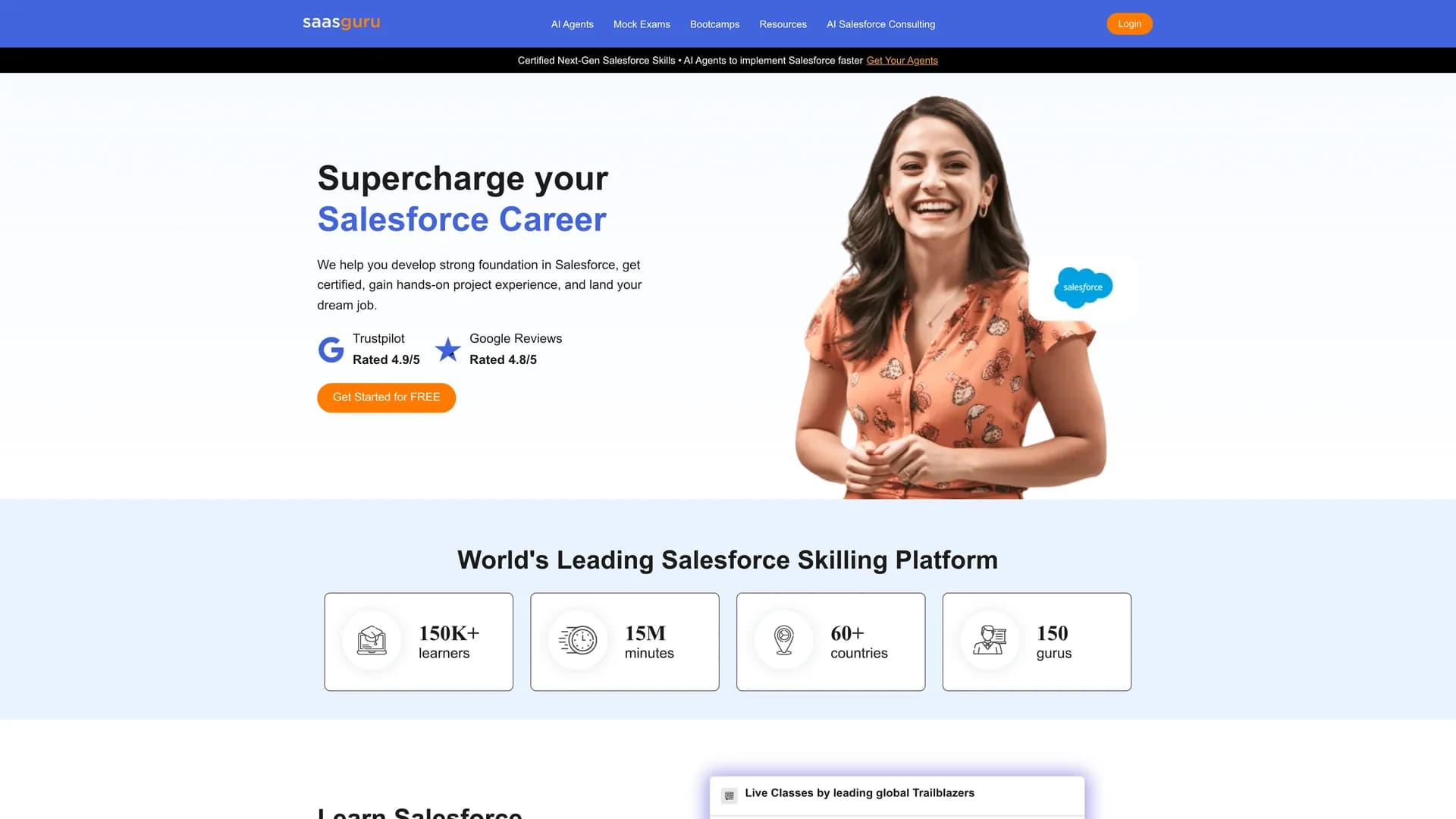 saasguru homepage