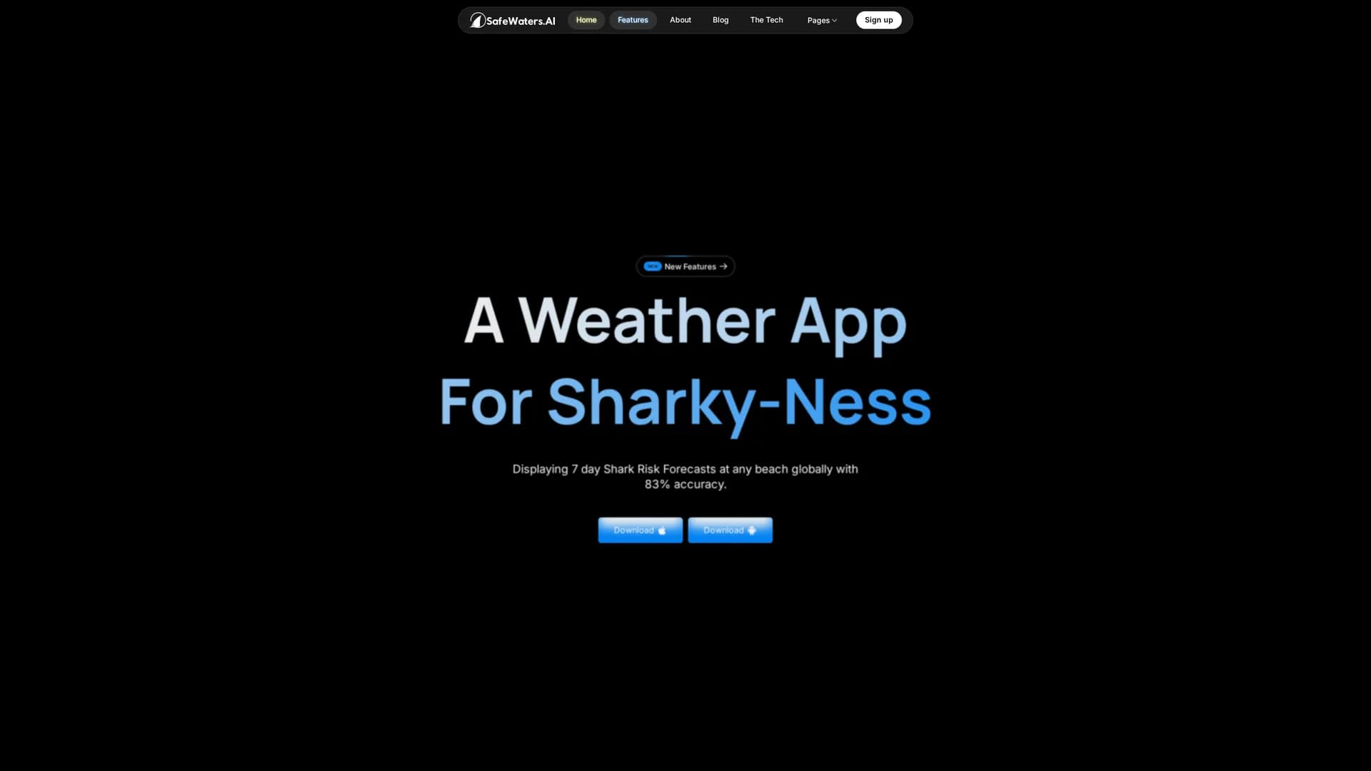 safewaters-ai homepage