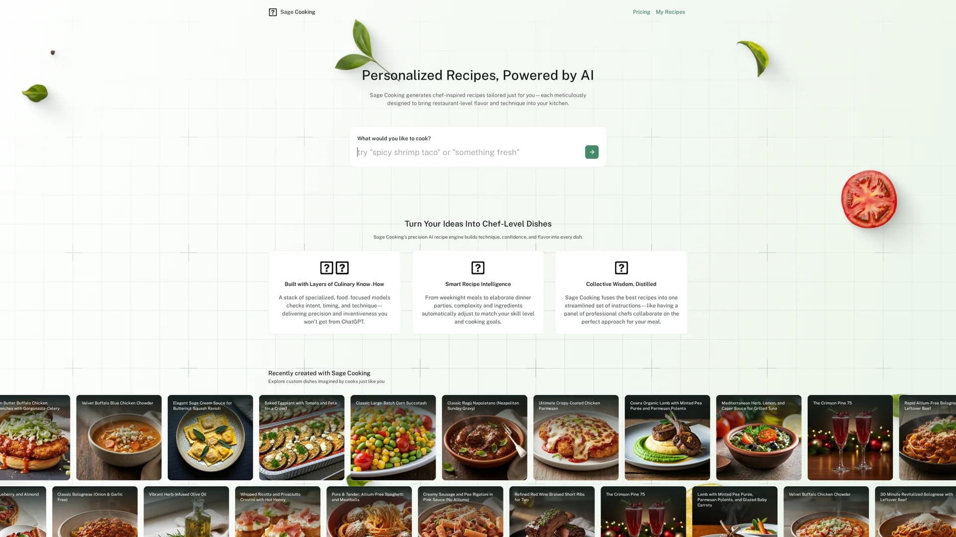 sage-cooking homepage