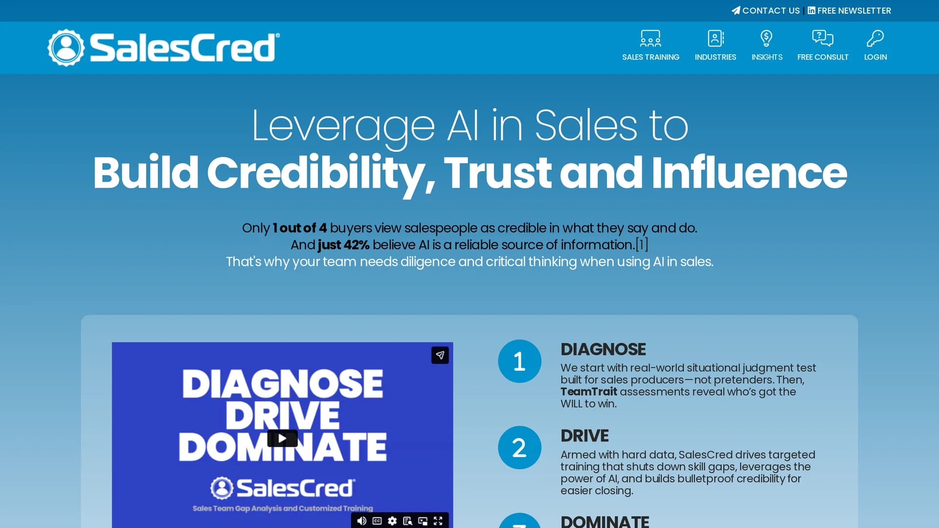 salescred-pro homepage