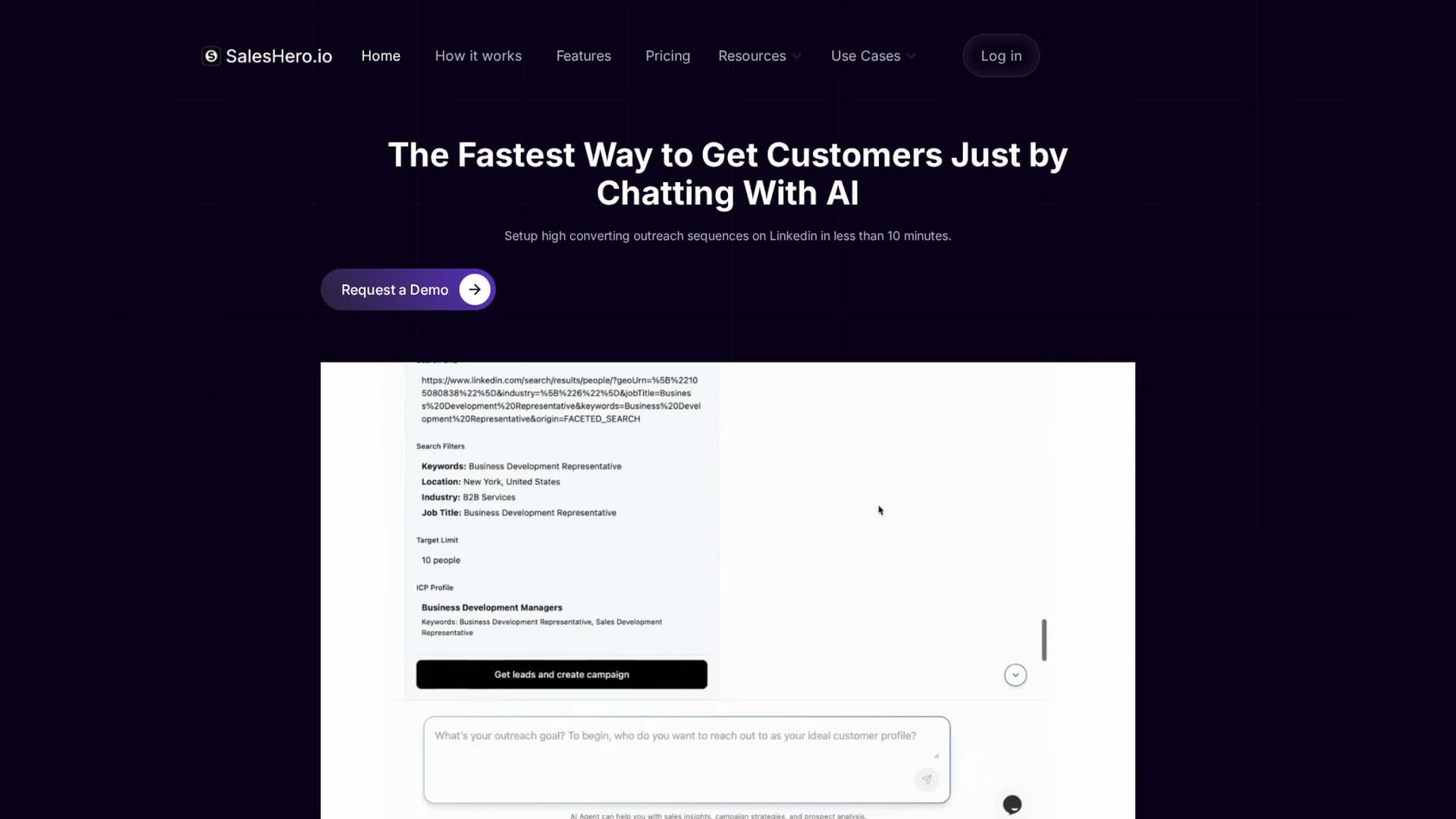 saleshero-io homepage