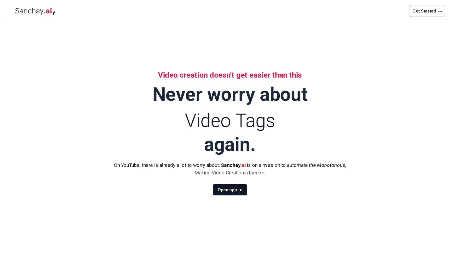 sanchay-ai homepage