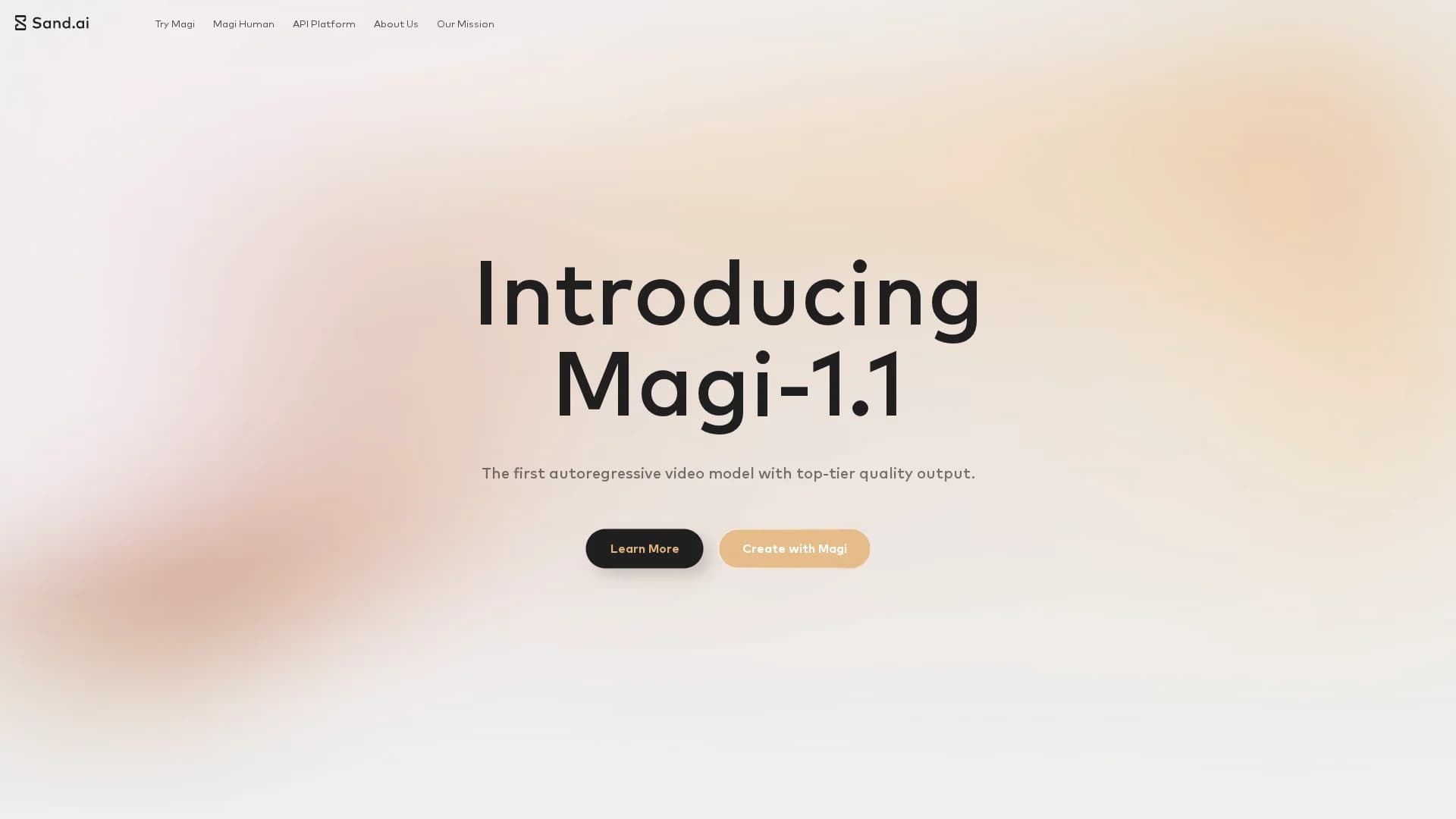 sand-ai homepage