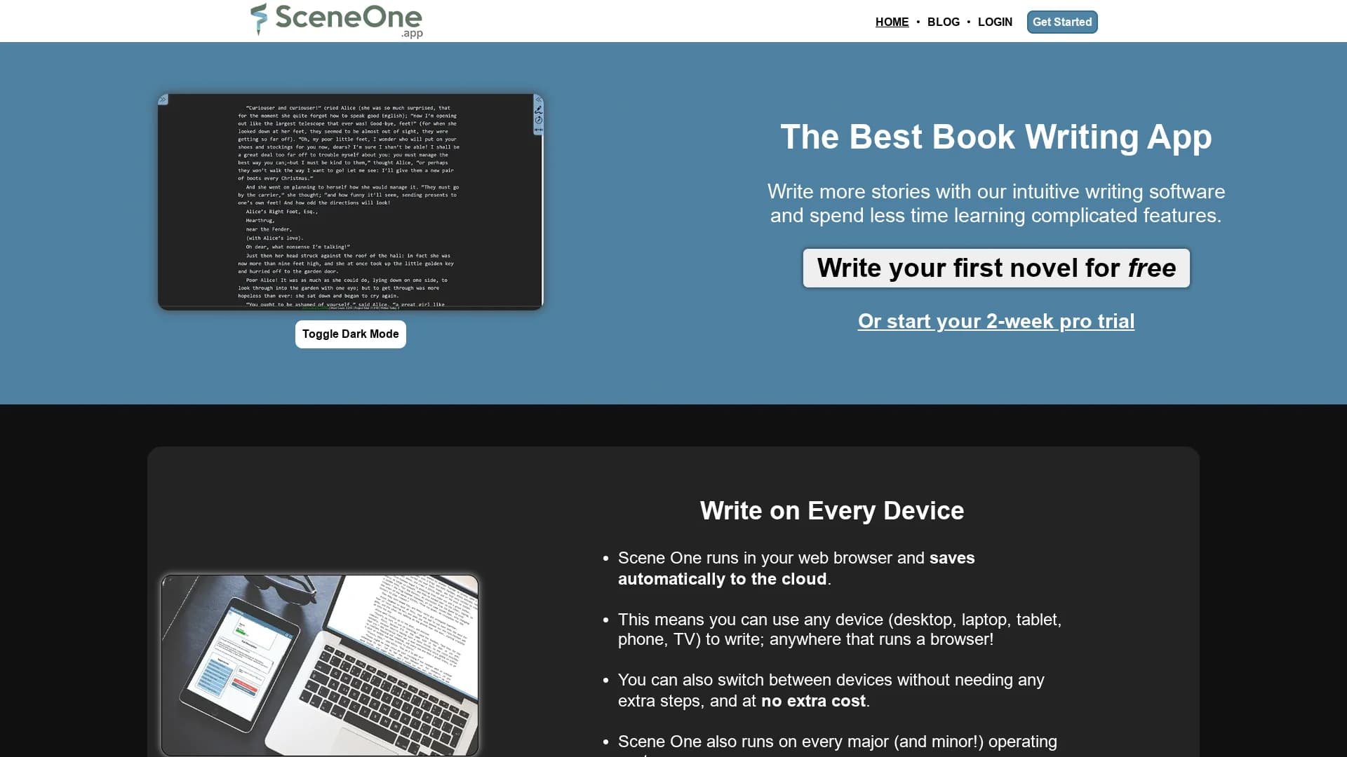 scene-one homepage