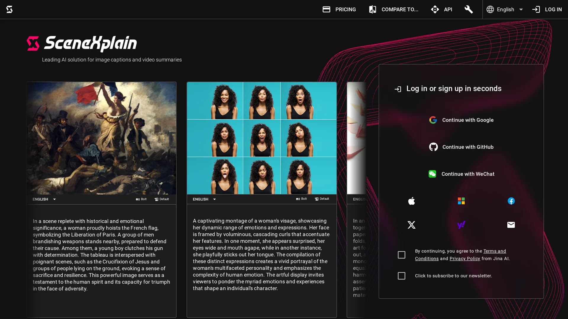 scenexplain homepage