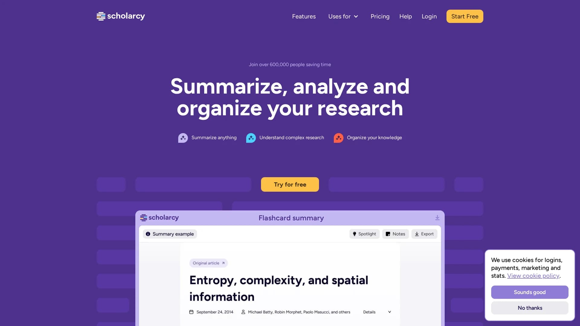 scholarcy homepage