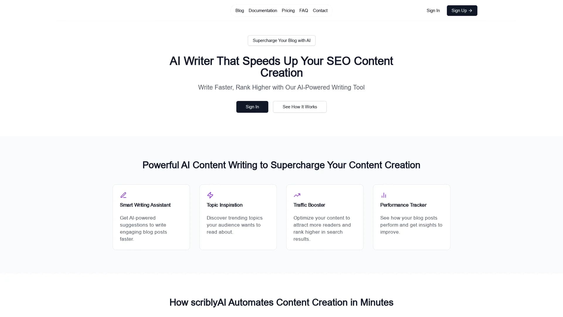 scribly-ai homepage