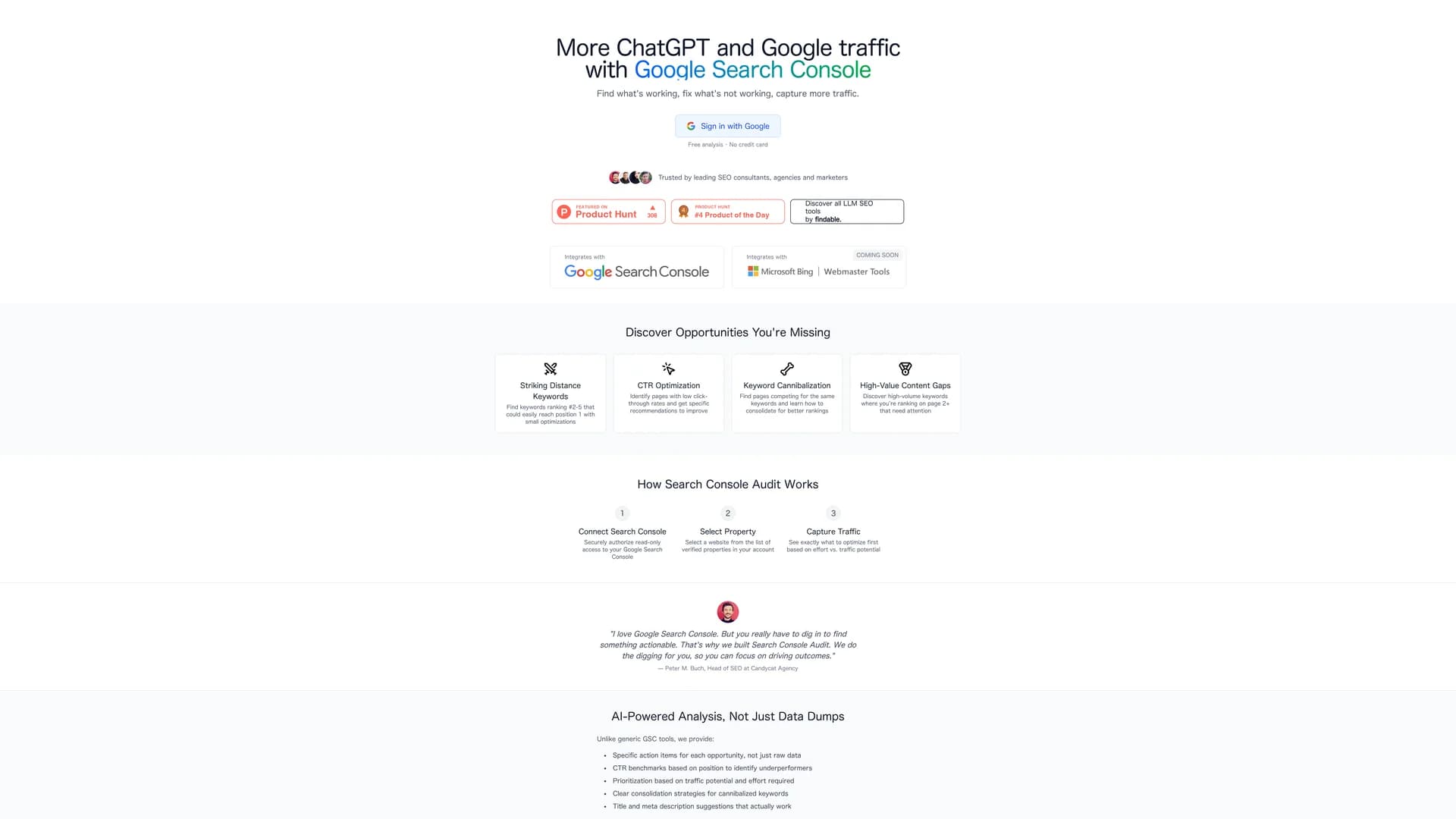 search-console-audit homepage