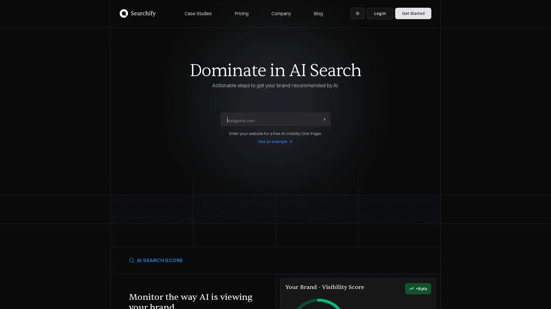 searchify homepage