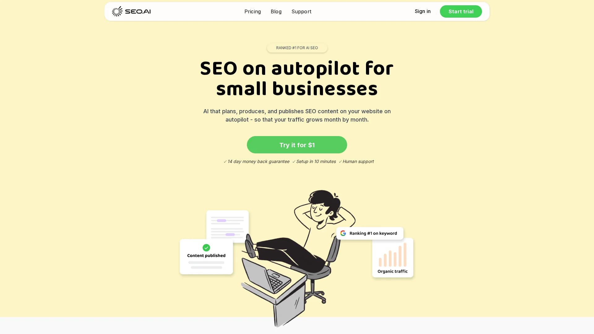 seo-ai homepage