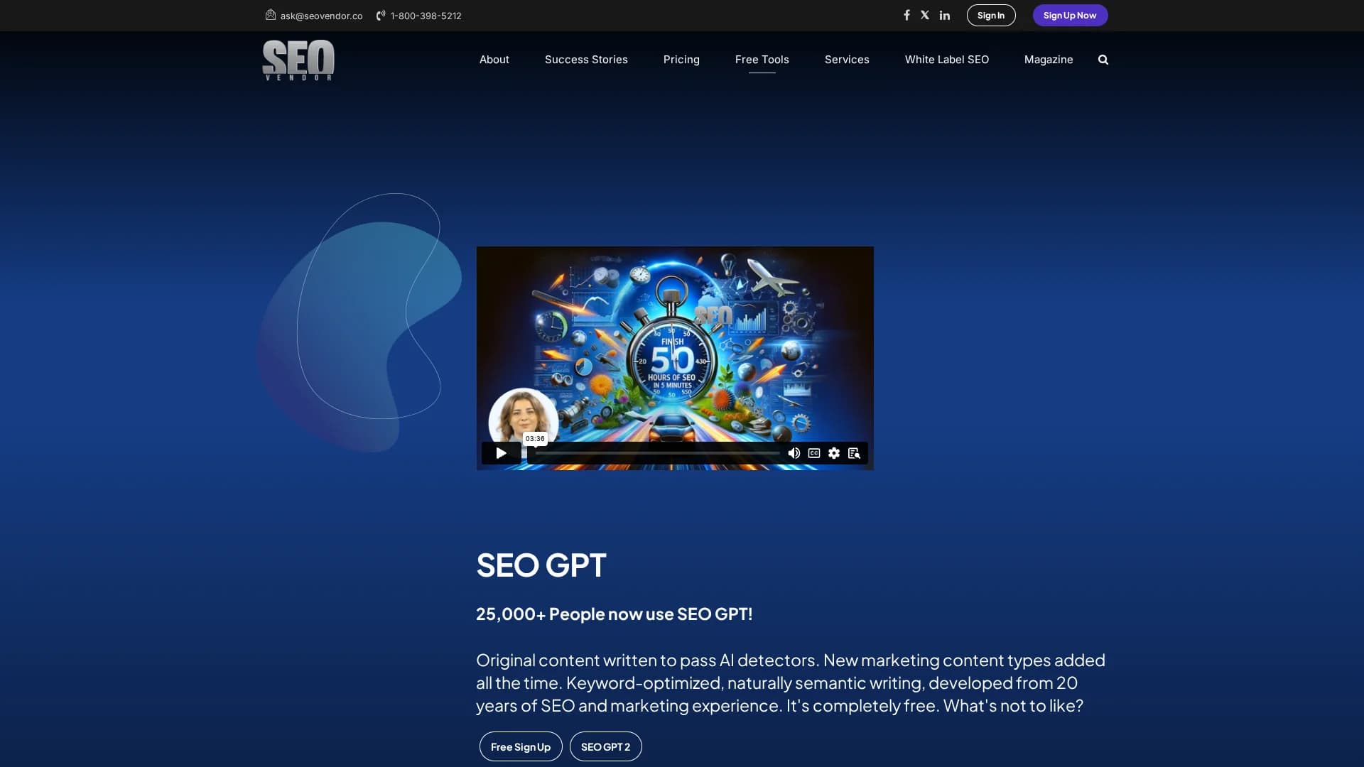 seo-gpt homepage