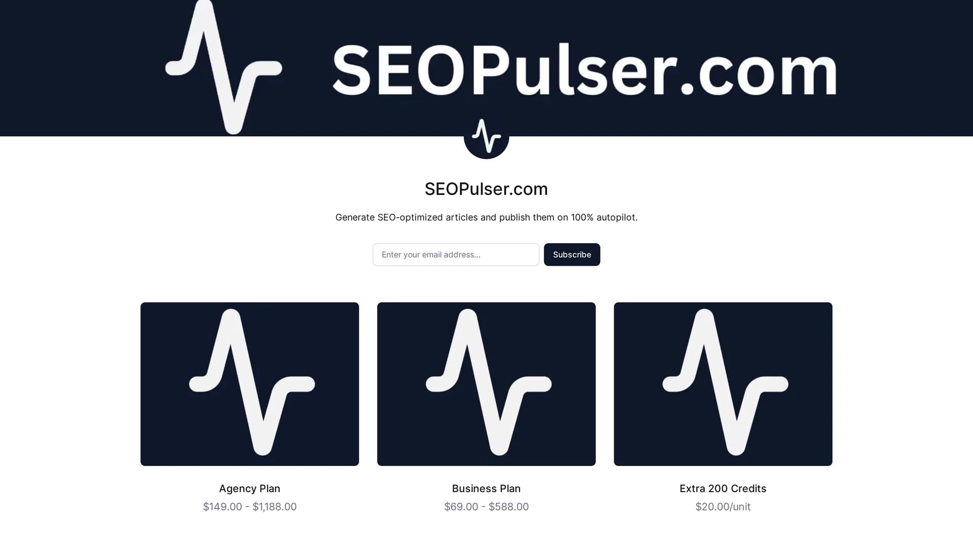 seopulser homepage