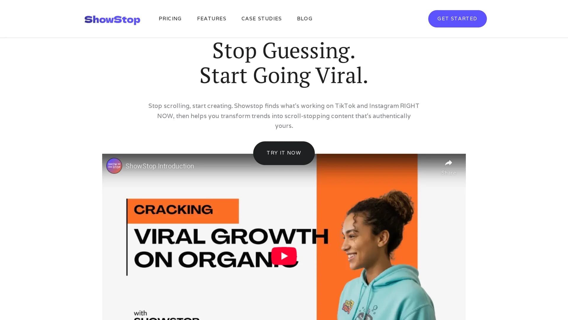 showstop homepage