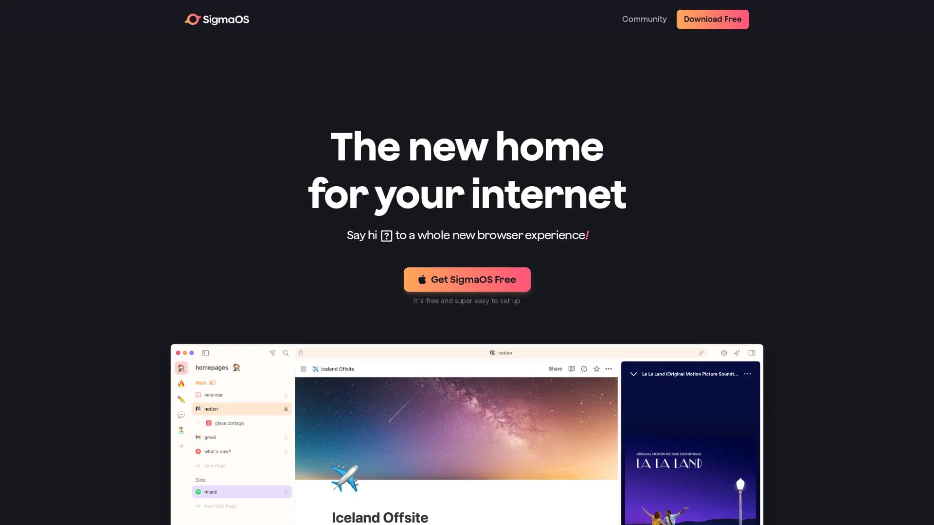 sigmaos-airis homepage