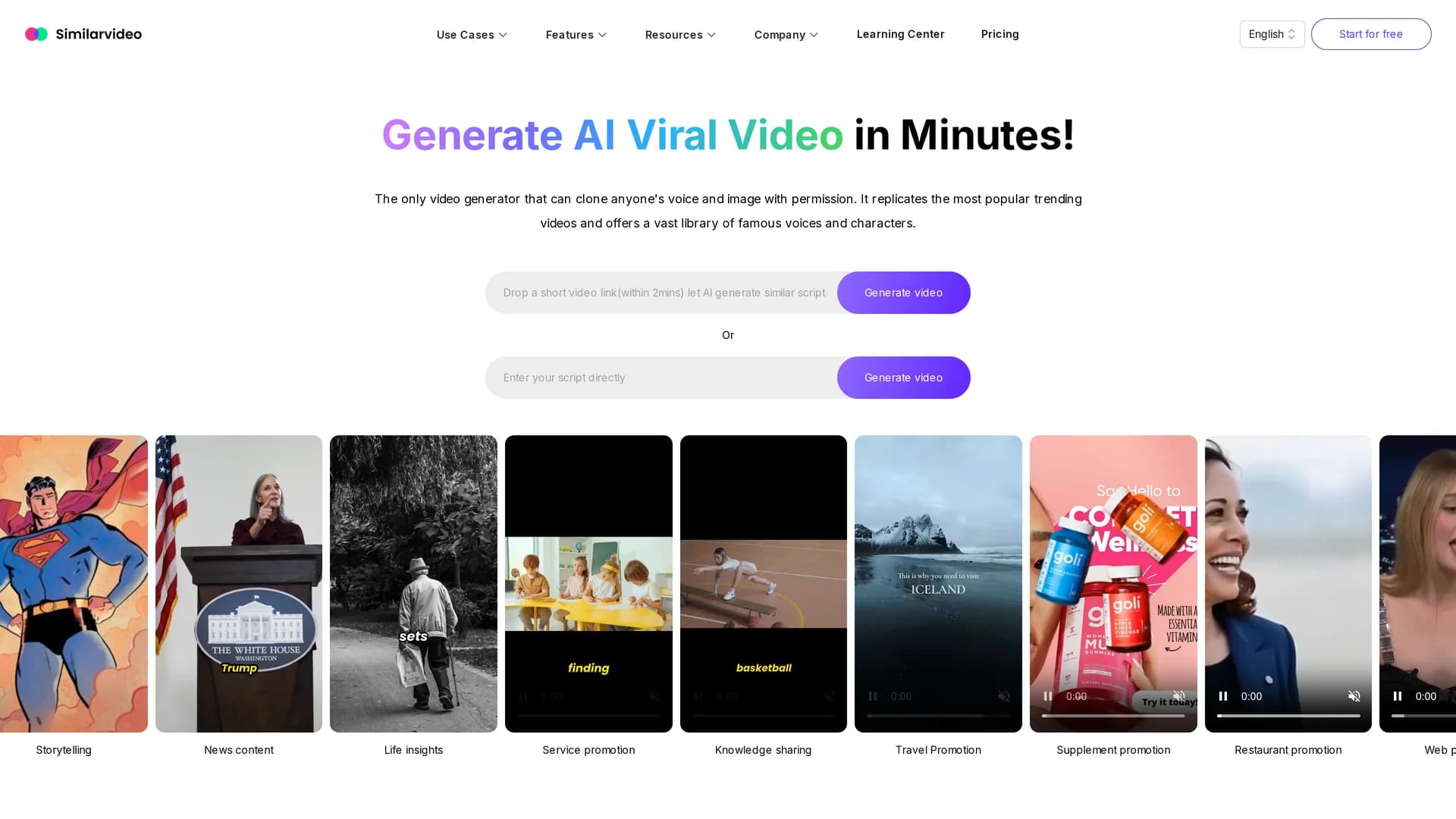 similarvideo homepage