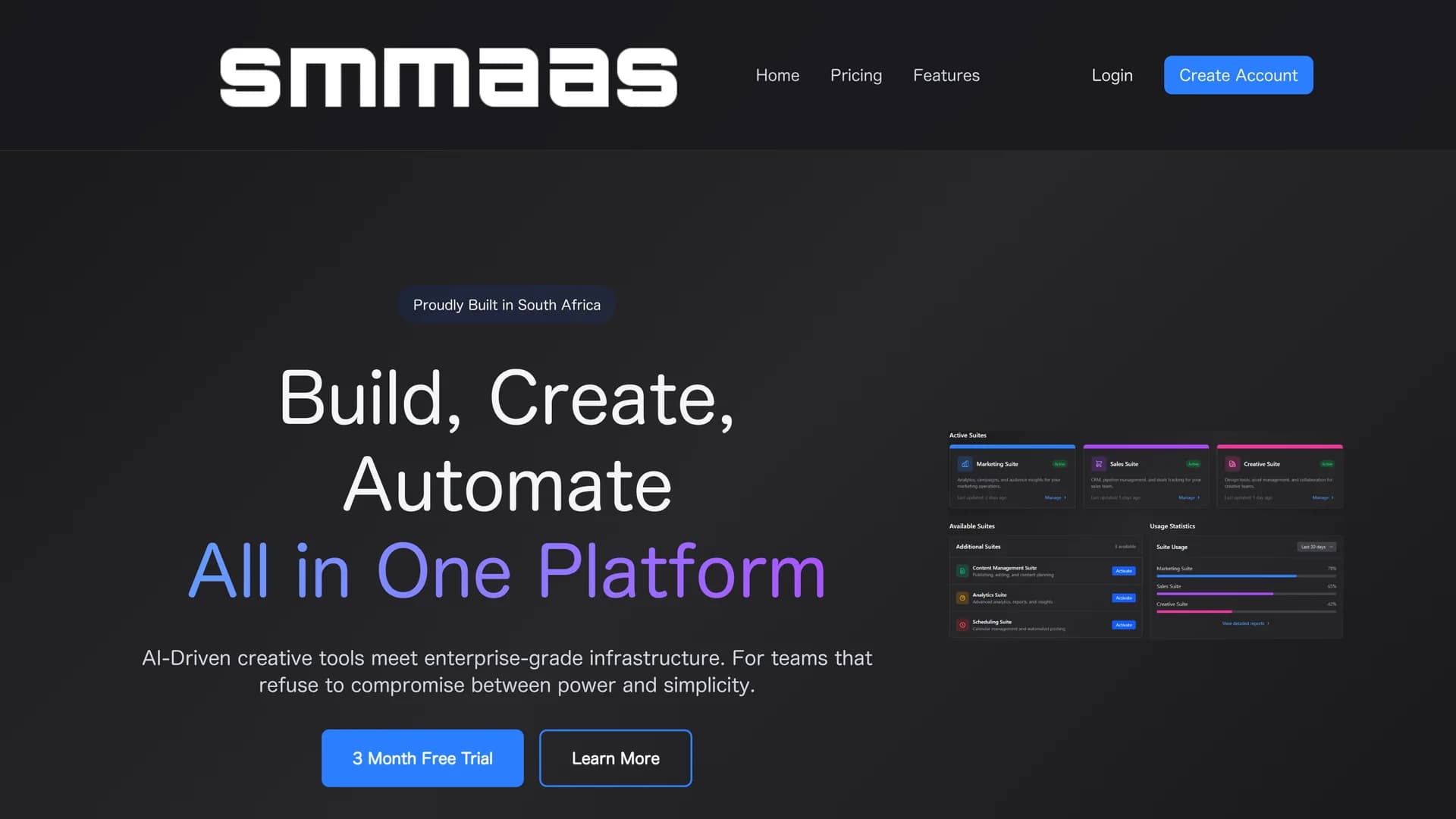 smaas homepage