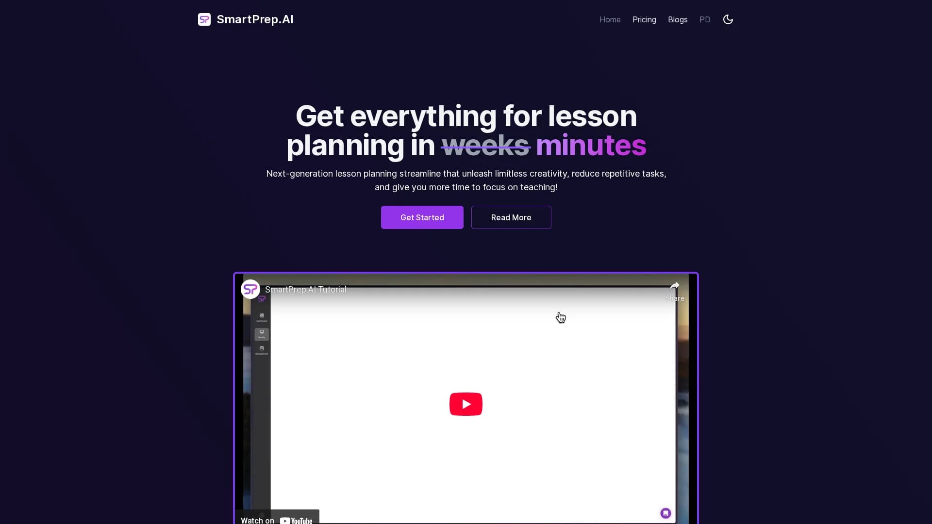 smartprep-ai homepage