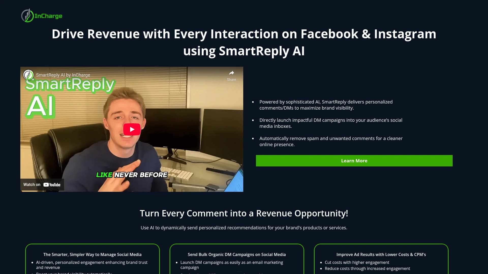 smartreply-ai homepage
