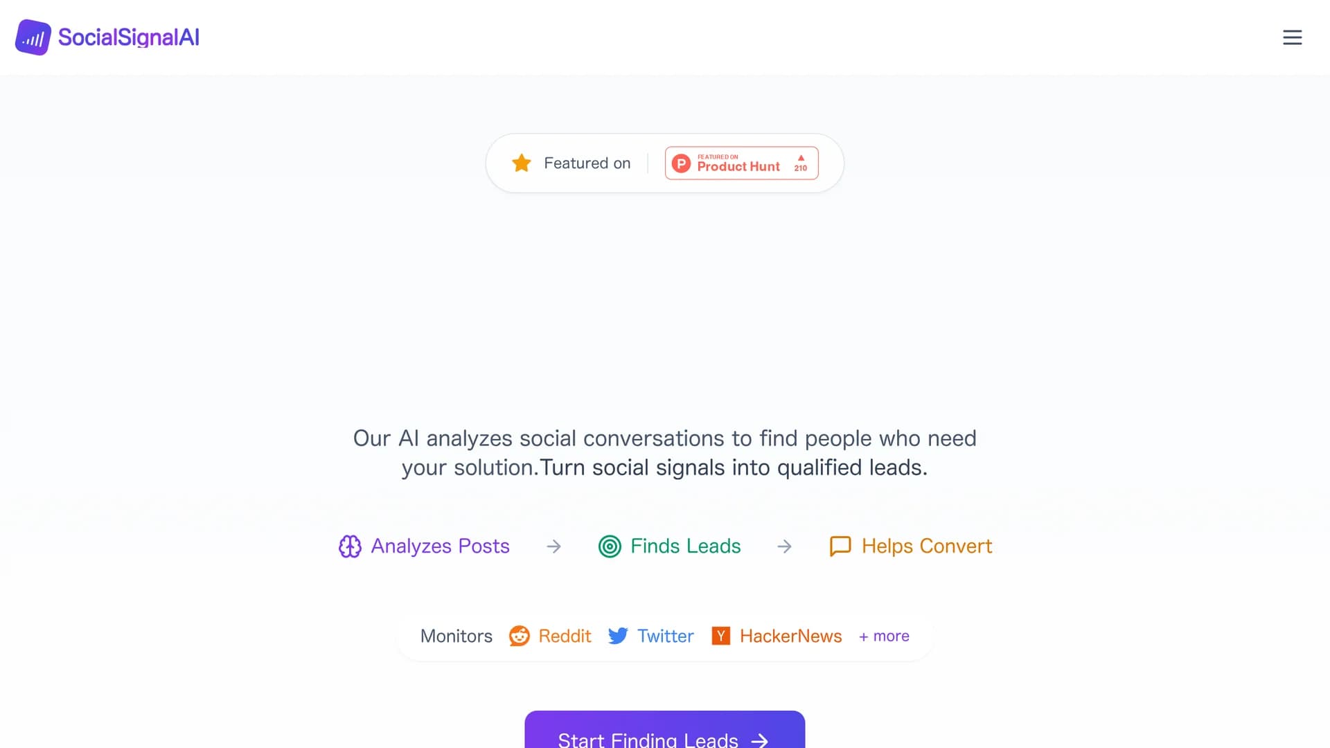 socialsignal-ai homepage
