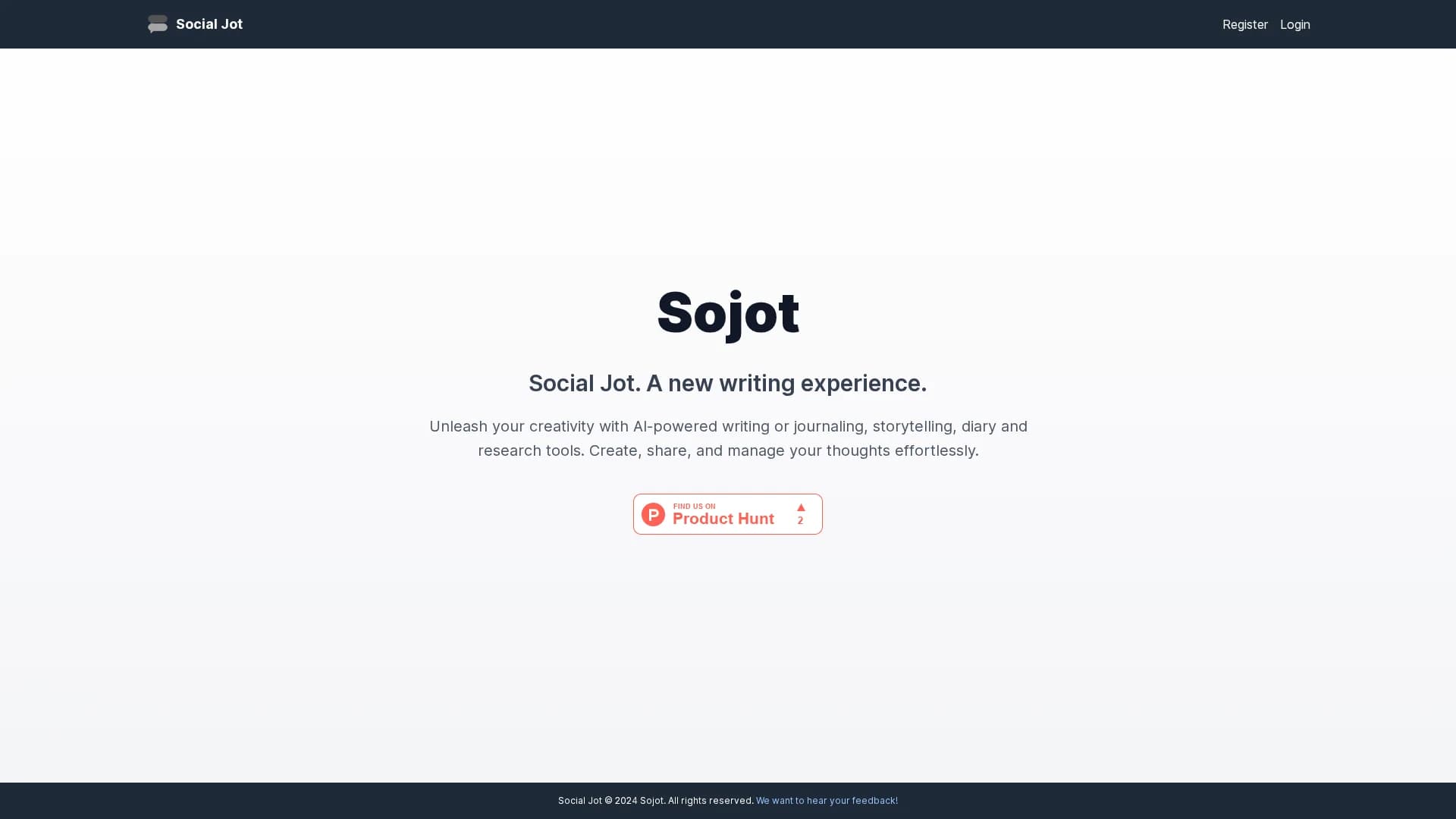 sojot-ai homepage