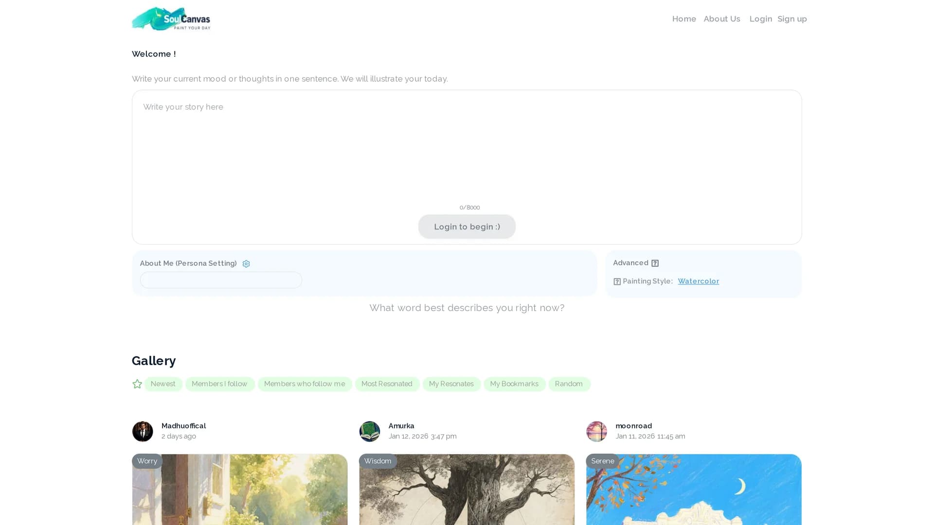 soulcanvas homepage